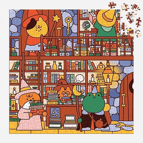 Mudpuppy's The Wizard's Library 500 Piece Family Puzzle  Colorful and Bold Illustrations  Provides Hours of Puzzling Fun  Perfect for Ages 8+  Puzzle Image Insert Included - Image 4